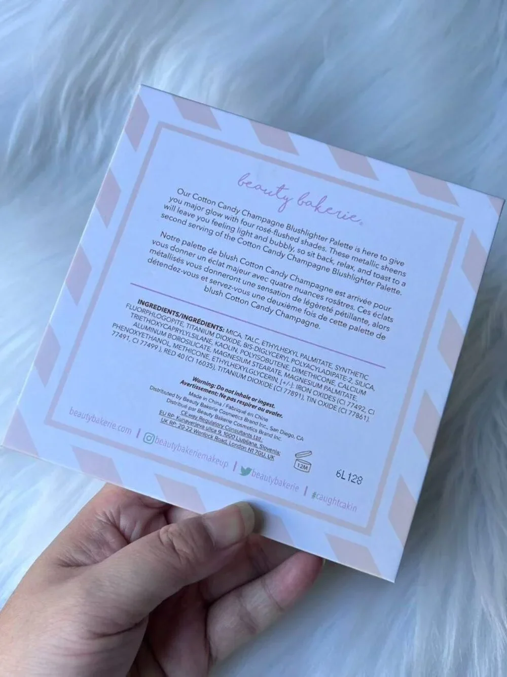 New BEAUTY BAKERIE Cotton Candy Champagne Blush Palette Full Size